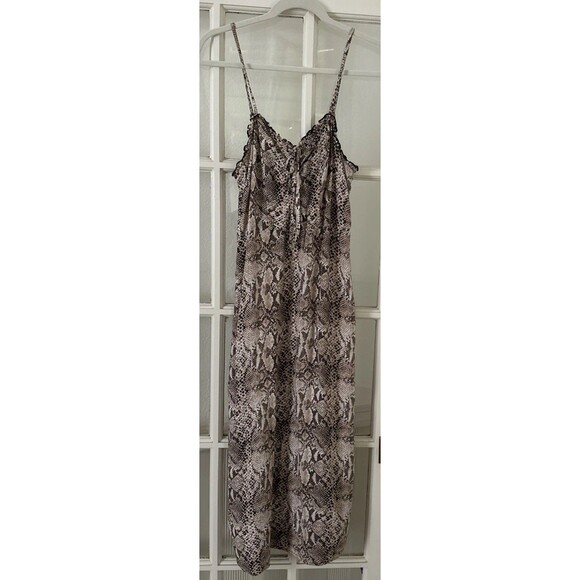 Animal Print Midi Sundress Women's Medium Dress - Picture 1 of 11
